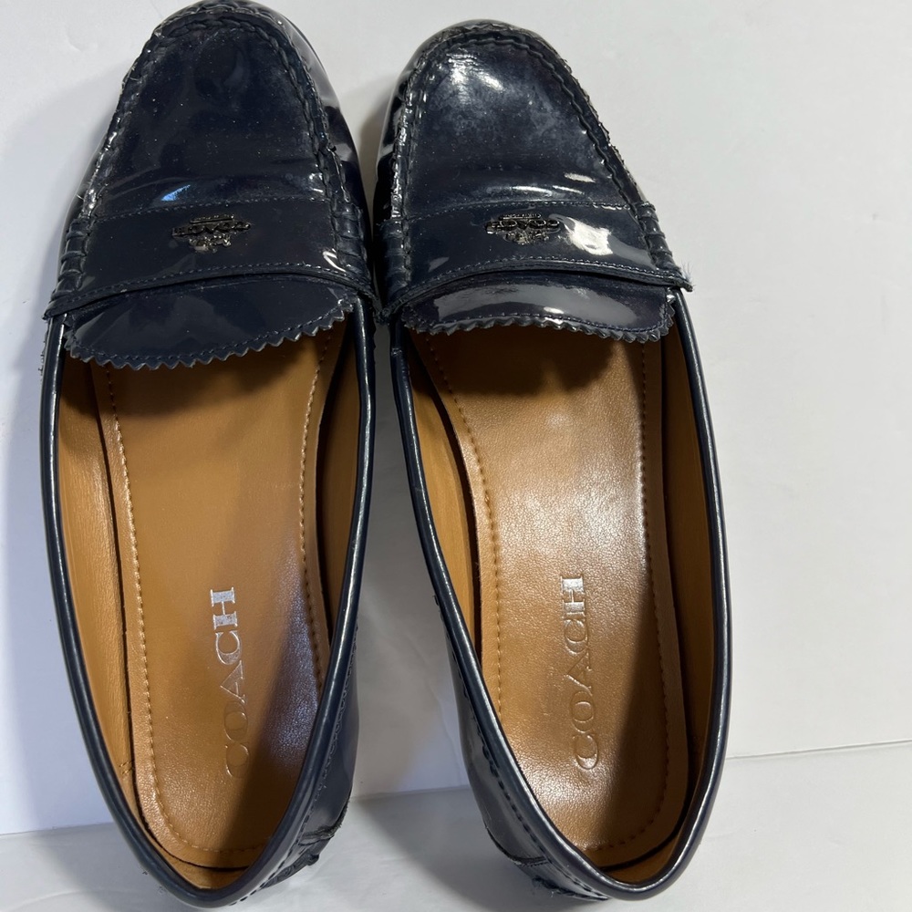 Coach "Odette" patent leather loafers - sz 8.5